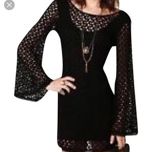 Free people Maroon burgundy 60s hippie mini dress